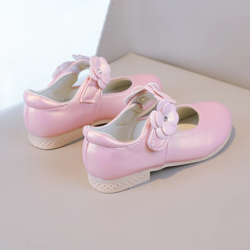 Herbst Mädchen Mary Jane Applikationen niedrigen Absatz schöne Kinder Prinzessin Schuh drei Farben spitzen Zehen atmungsaktiven Kinder Schuh 26-36 – Detail 36