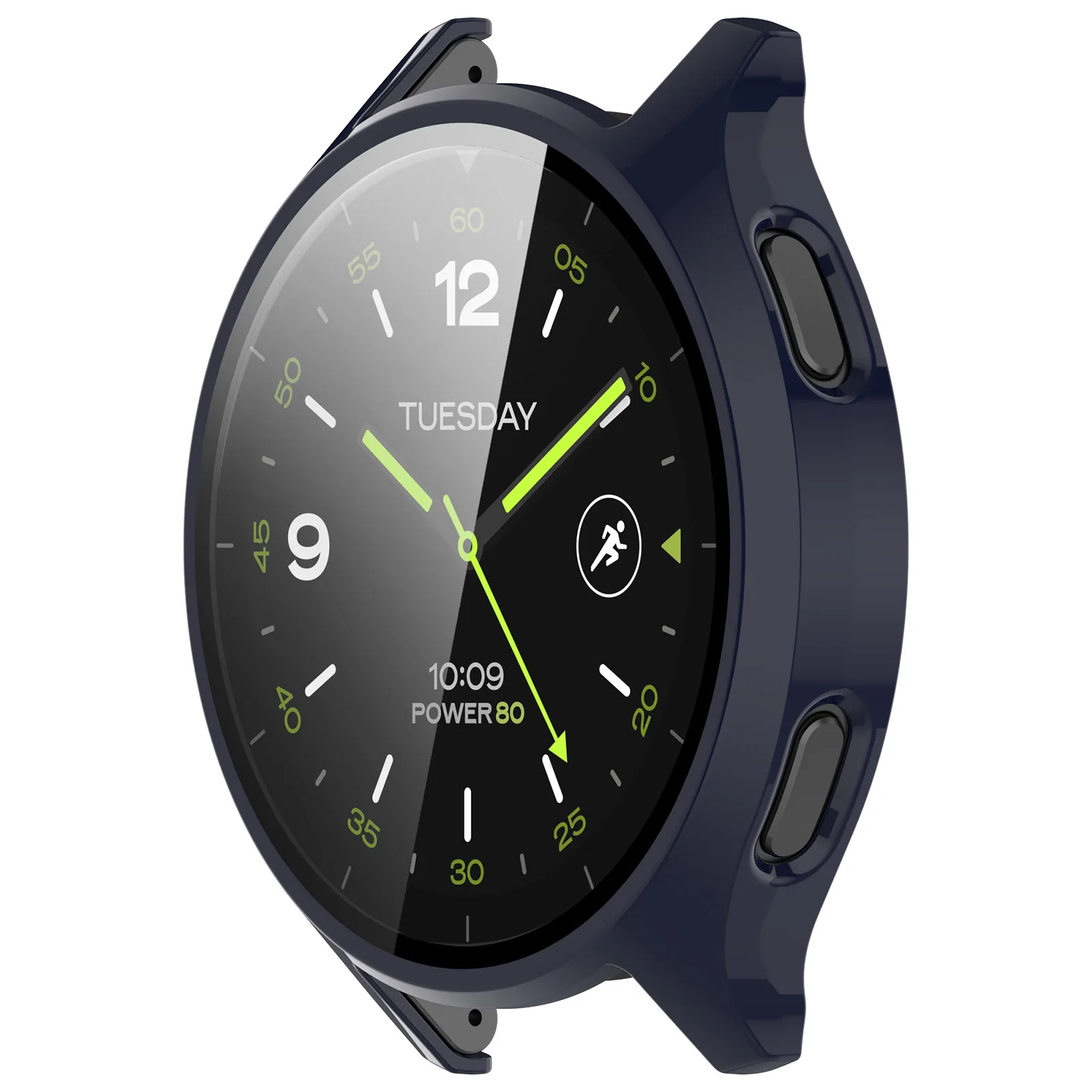 Hard Edge Shell Glass Screen Protector Film Smartwatch Frame Case For Xiaomi Watch 2 Protective Bumper Cover Smart Accessories