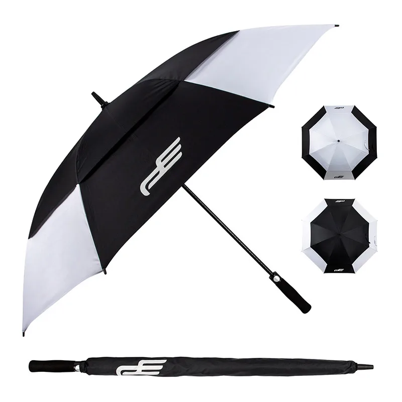 Playeagle Large Long Handle Umbrella Double Layer Windproof Rainforced Golf Family Outdoor Travel Auto Umbrellas Fishing Camp