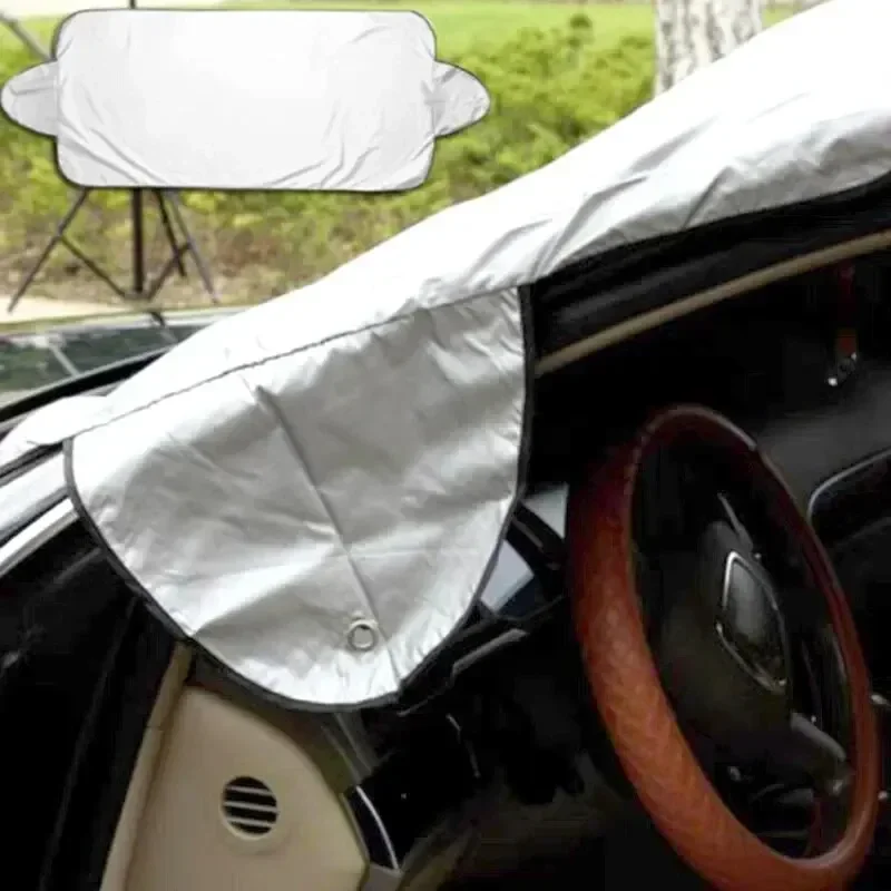 Sun Shade Car Windshield Protector Anti-falling Leaves Dust Frost Freezing Snow Windshield Cover Car Exterior Accessories