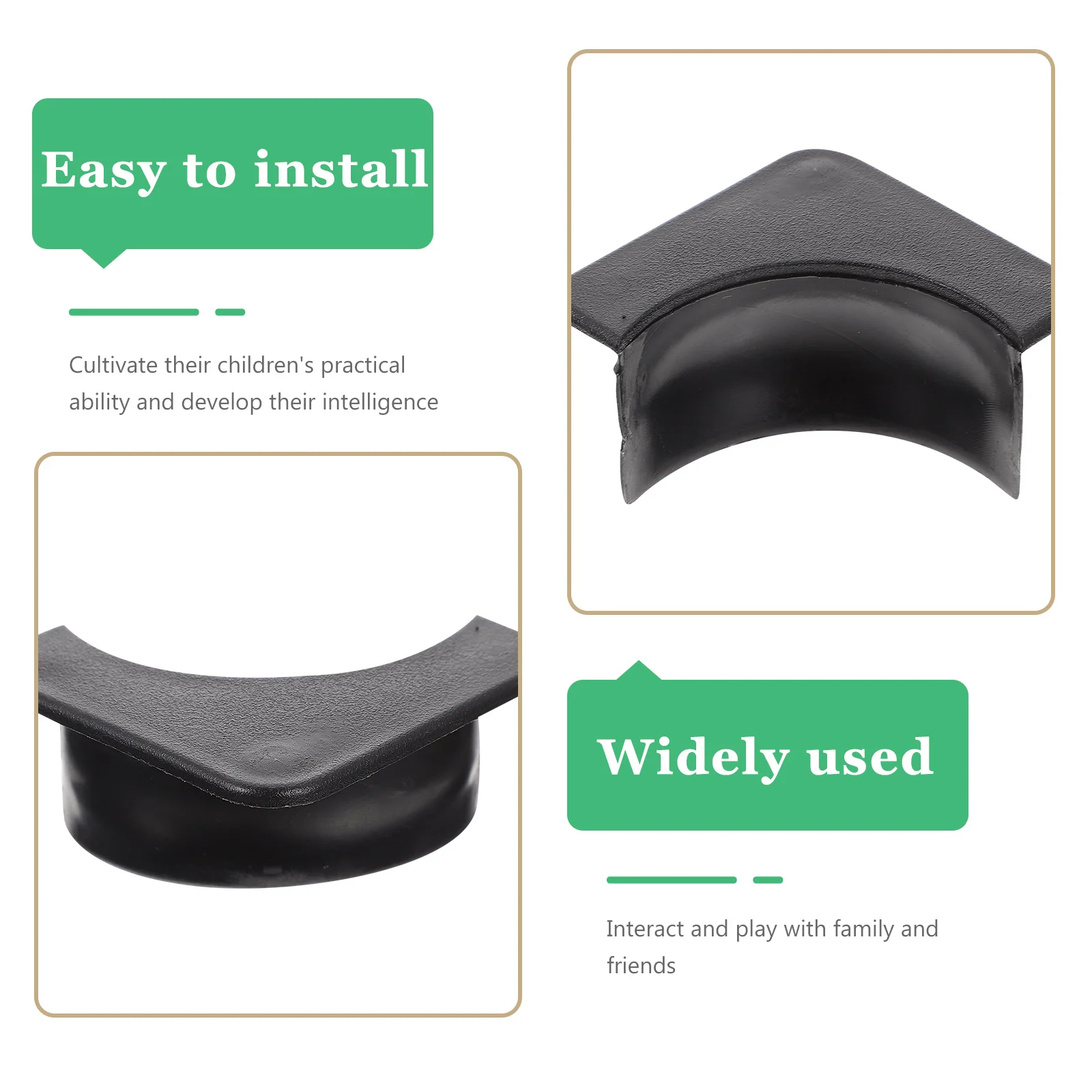 

2Sets Billiard Table Pocket Liners Black Plastic Replacement Pocket Lining Durable Wear Resistant Pool Table Accessories