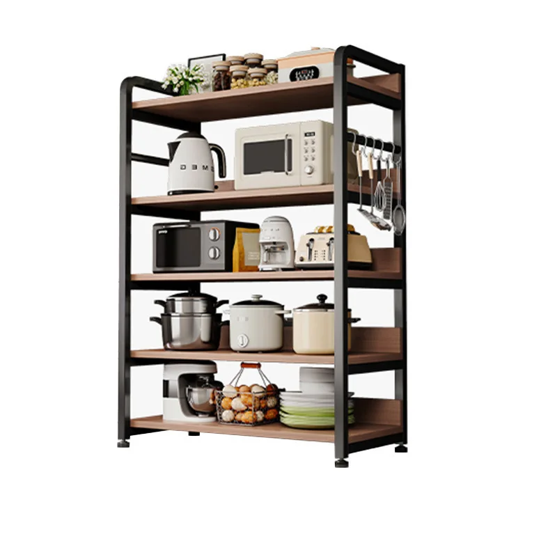 

Kitchen rack Floor-to-ceiling multi-layer microwave oven, pot storage rack Multifunctional shelf Storage rack Sundries
