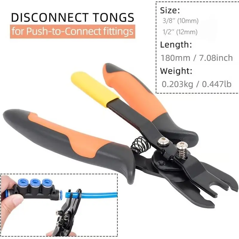 [HOT!A34R】 Pneumatic Disconnect Tool Air Line Removal Tool Plier Push To Connect Fittings Remover For Pipeline Equipment