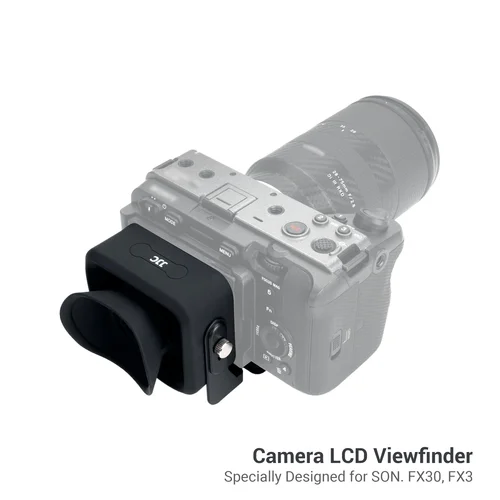 Imagen 2 del producto JJC Sonying Visor Profesional 3.0x HD Pantalla LCD Visor Extensor de Cámara Ocular para Cámara Sony FX30 FX3 Negro