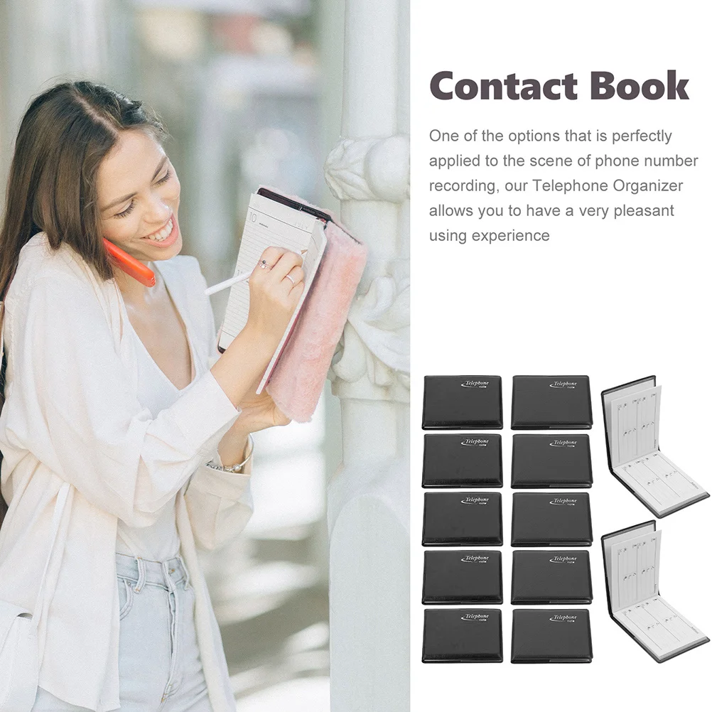 12 Pcs Password Book Mini Phone Travel The Notebook Office Telephone Number Paper Tiny
