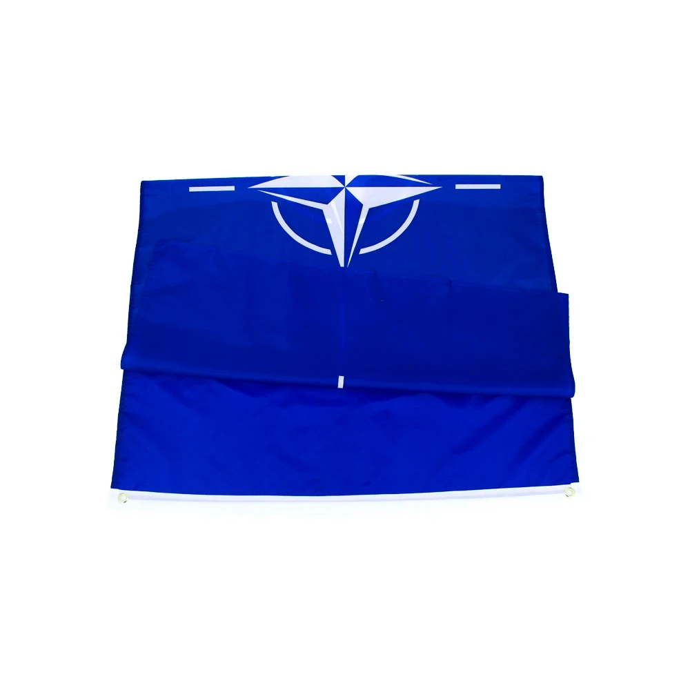 Nato flag 90x150cm double side printed Polyester North Atlantic Treaty NATO Flag International Organization Flag