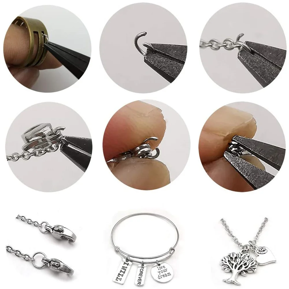 200 teile/los 3/4/5/6/7/8/910mm Jump Ringe Stecker Split Ringe für Ohrringe und Schlüsselanhänger Schmuck Machen Zubehör DIY Liefert – Detail 6