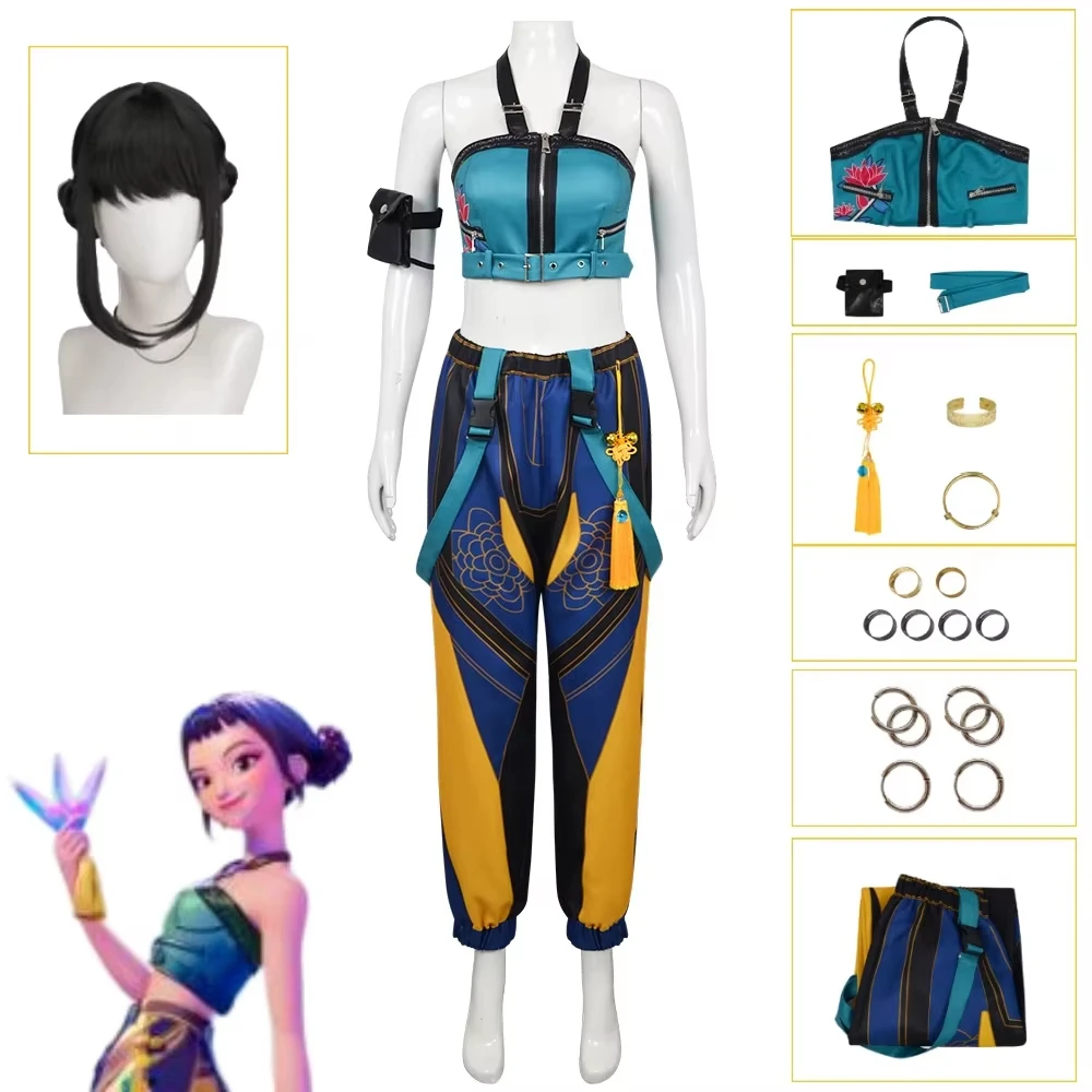 

Аниме KPop Zoey Косплей Костюм Парик Женщина Рождество Хэллоуин Вечеринка Одежда