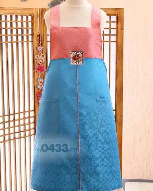 

Hanbok Apron Cute Korean Vintage Vest Pinafore Work Restaurant Women