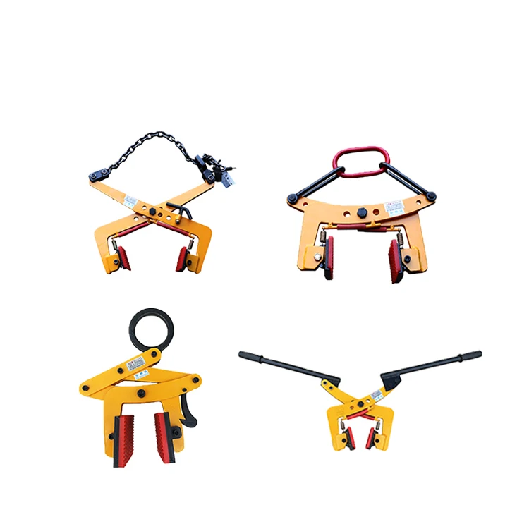 Abrazadera elevadora estable y eficiente de 1150kg para bloques de hormigón, losa de piedra para la industria química, sistema de medición en pulgadas, Material metálico