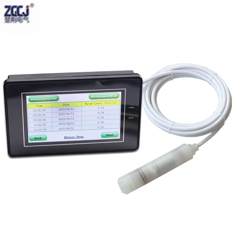 0-1m 2m ...5m Tidal recorder sea water level can record last 7 days ocean water level information liquid level data logger