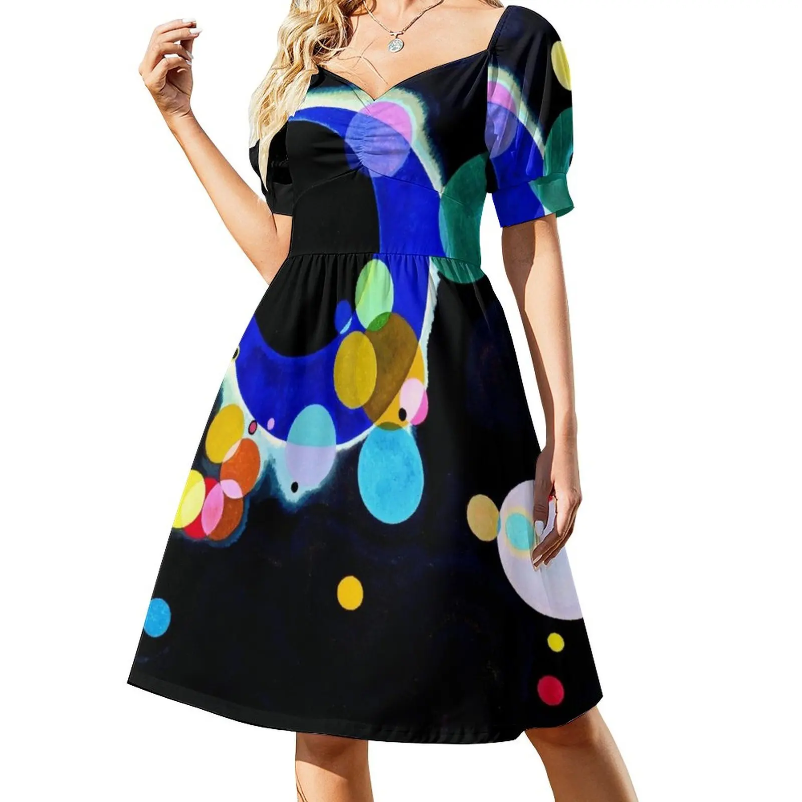 Several Circles Wassily Kandinsky Abstract Art Sleeveless Dress summer women's suit summer clothes