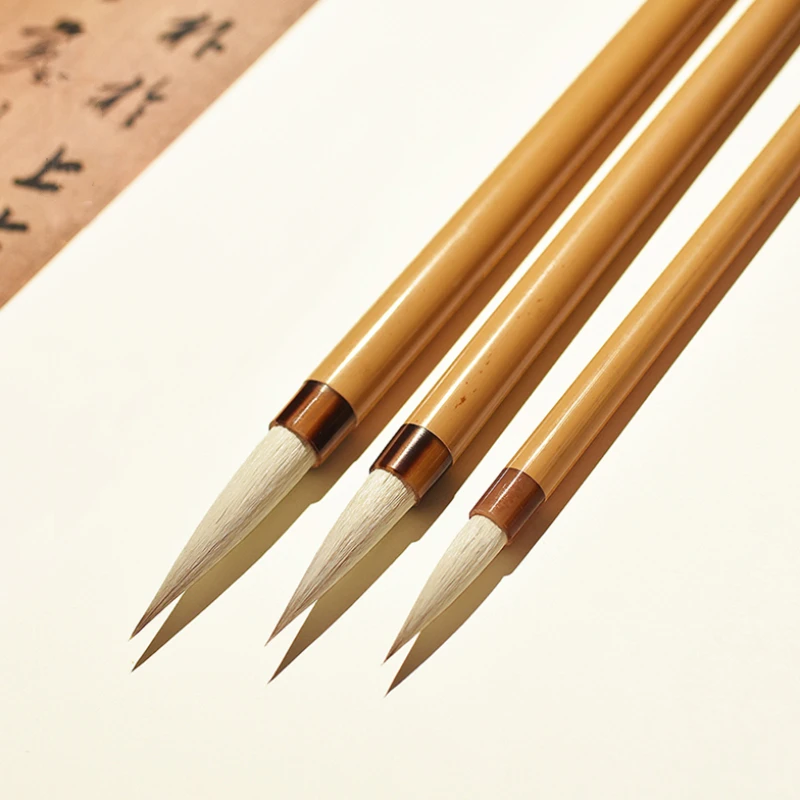Ouyang Xun Regular Script Brush Pen Weasel Woolen Multiple Hair Lian Brushse Set Running Cursive Script Special Writing Brush
