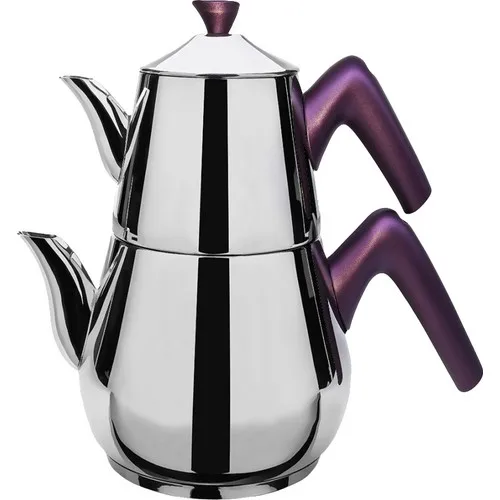 Aryıldız Belt 4 Piece Stainless Steel Teapot