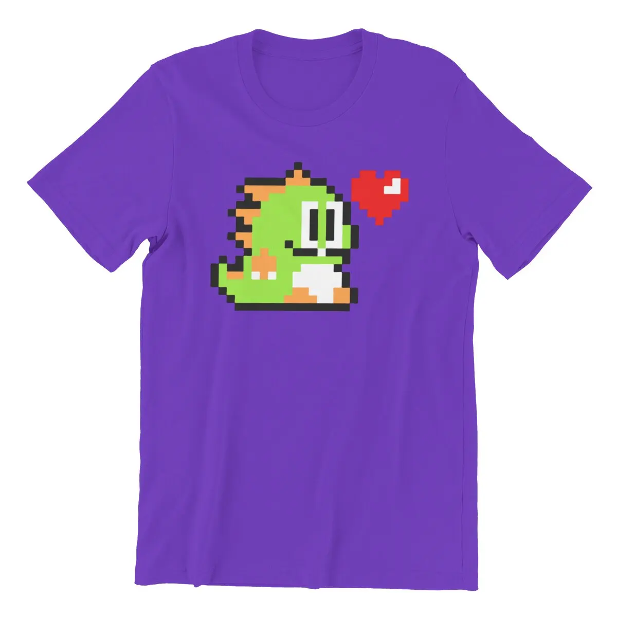 Pixel Bubble Bobble printed t-shirt for men 80s classic nostalgia computer game cute dragon Retro videogames graphic tees