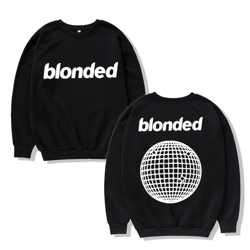 

Streetwear Singer Frank Graphic Sweatshirt Ocean Gold O-neck Sweatshirt Hip-hop Retro Autumn And Winter