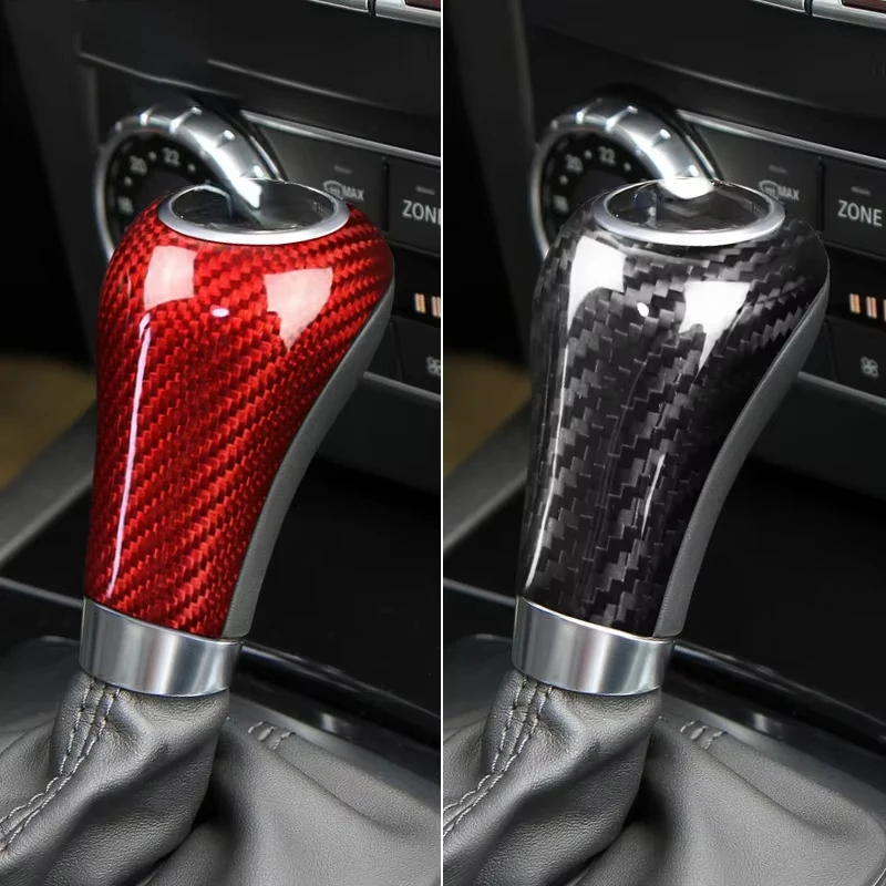 

Carbon Fiber Gear Shift Knob Panel Cover for Mercedes C Class W204 2007 2008 2009 2010 2011 2012 2013 2014 LHD RHD