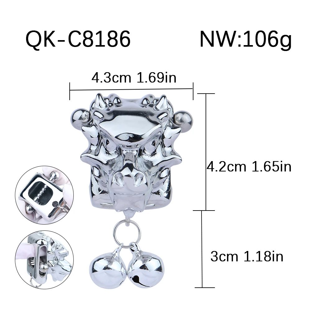 FRKO Stainless Steel Spring Nipple Clamps Breast Stimulation BDSM Bondage Adult Games Fetish Flirting Sex Toys For Women Couples 4
