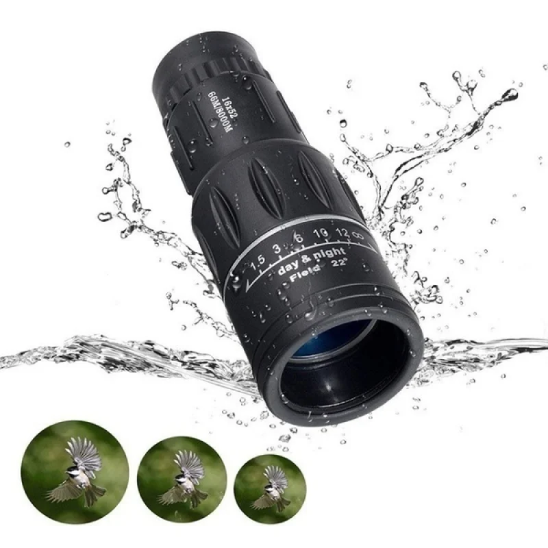 16X52 long Distance Sports Hunting Zoomable Monocular Low Light Night Vision Telescope Binoculars for Outdoor Watching Hunting