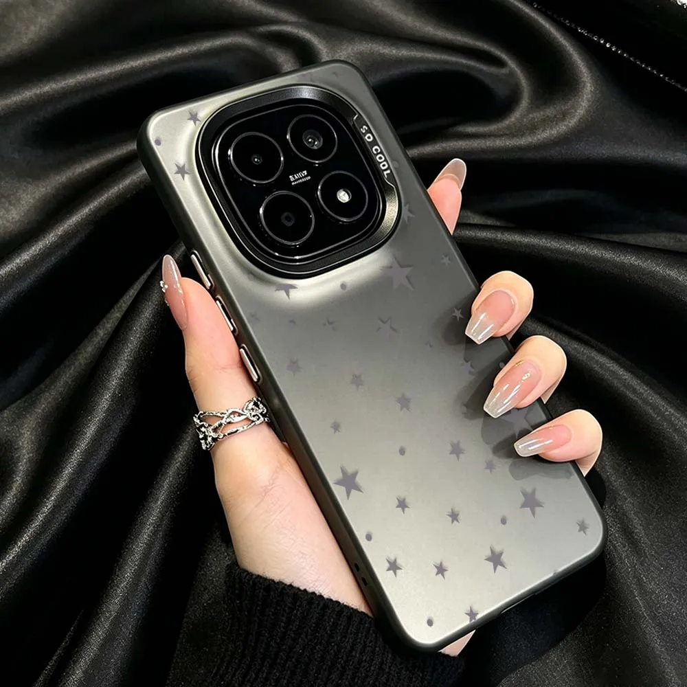 

Starry Sky Pattern For Xiaomi Redmi Note 15 14 13 13R 12 12S 12R 11 11S Pro Plus 4G 5G Plating Matte Cover Phone Case
