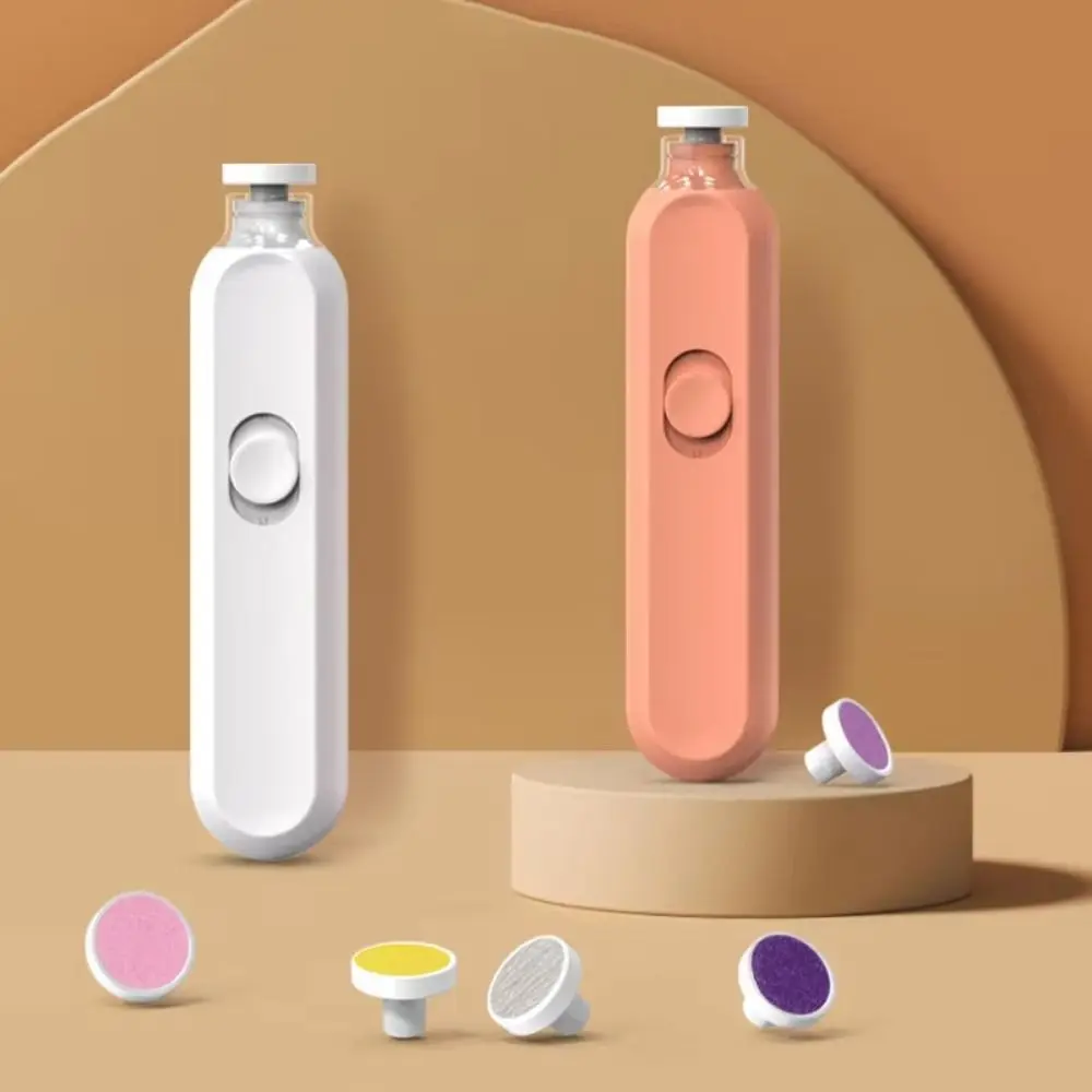 

Low Noise Electric Baby Nail Trimmer 360-degree Trimming 6 Replaceable Nail Grinding Heads Infant Automatic Nail Grinder