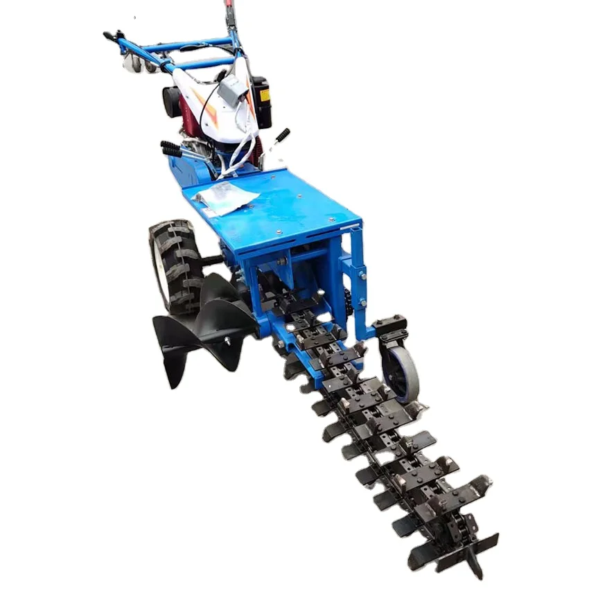 for Cable Ditching Home Use Agricultural Service EquipmentPfsn HD01 Mini Walk-Behind Floor Mount Trencher Machine