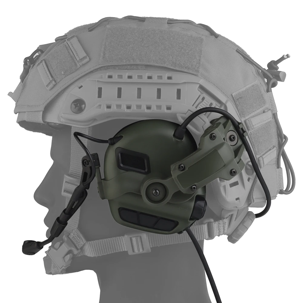 

Tactical Noise Reduction Headset 7.0 Upgrade Processor PickupHunting Shooting Airsoft Hearing Protect Earmuff Helmet Mount Gear