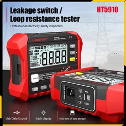 HT5910 Insulation Resistance Meter AC DC Voltage Earth Resistance Tester Professional Digital LCD Megohmmeter Ohm Meter