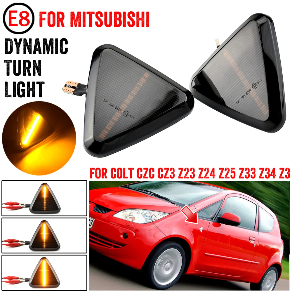 

Led Dynamic Side Marker Sequential Blinker Turn Signal Light For Mitsubishi Colt CZC CZ3 Z23 Z24 Z25 Z33 Z34 Z3