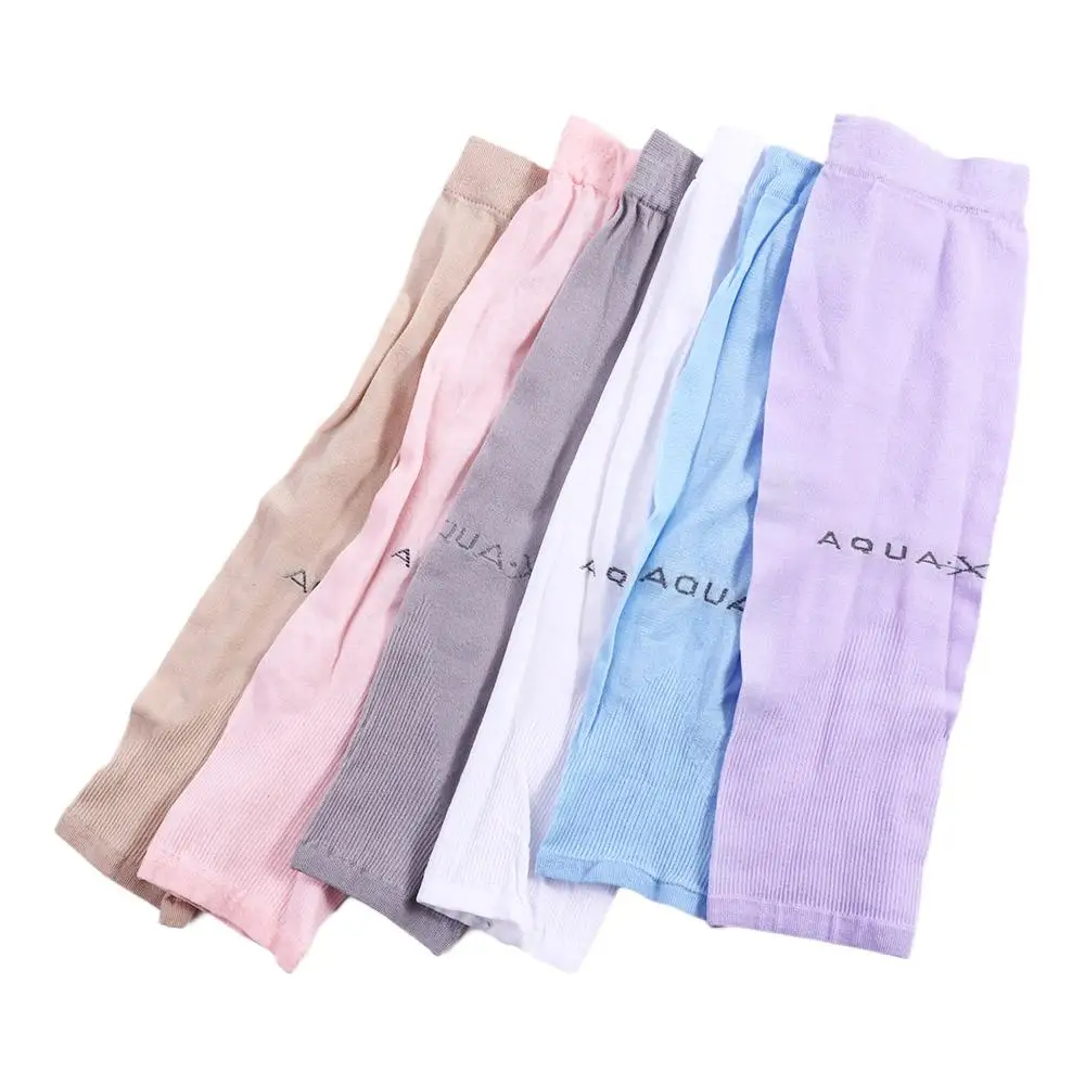 Anti UV Cycling Oversleeves Gradient Ice  Arm Warmers Women Arm Sleeves Women Sunscreen Sleeves Sun Protection Sleeves