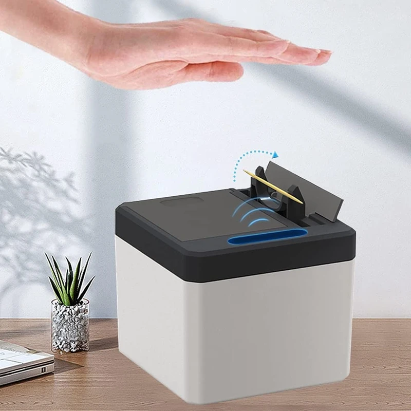 New Intelligent Sensor Toothpick Box, Automatic -Up Electric Toothpick Holder, Toothpick Dispenser, Infrared Sensor Box