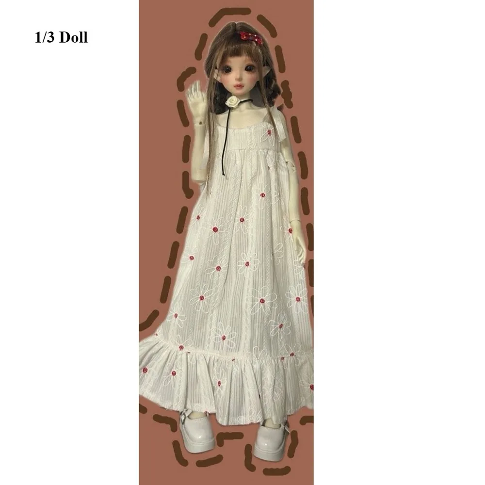 

Handmake Doll Dresses Pajamas Mini 4 Colors Doll Princess Long Skirt DIY Accessories for 1/3 1/4 1/6 BJD 30/45/60cm Dolls