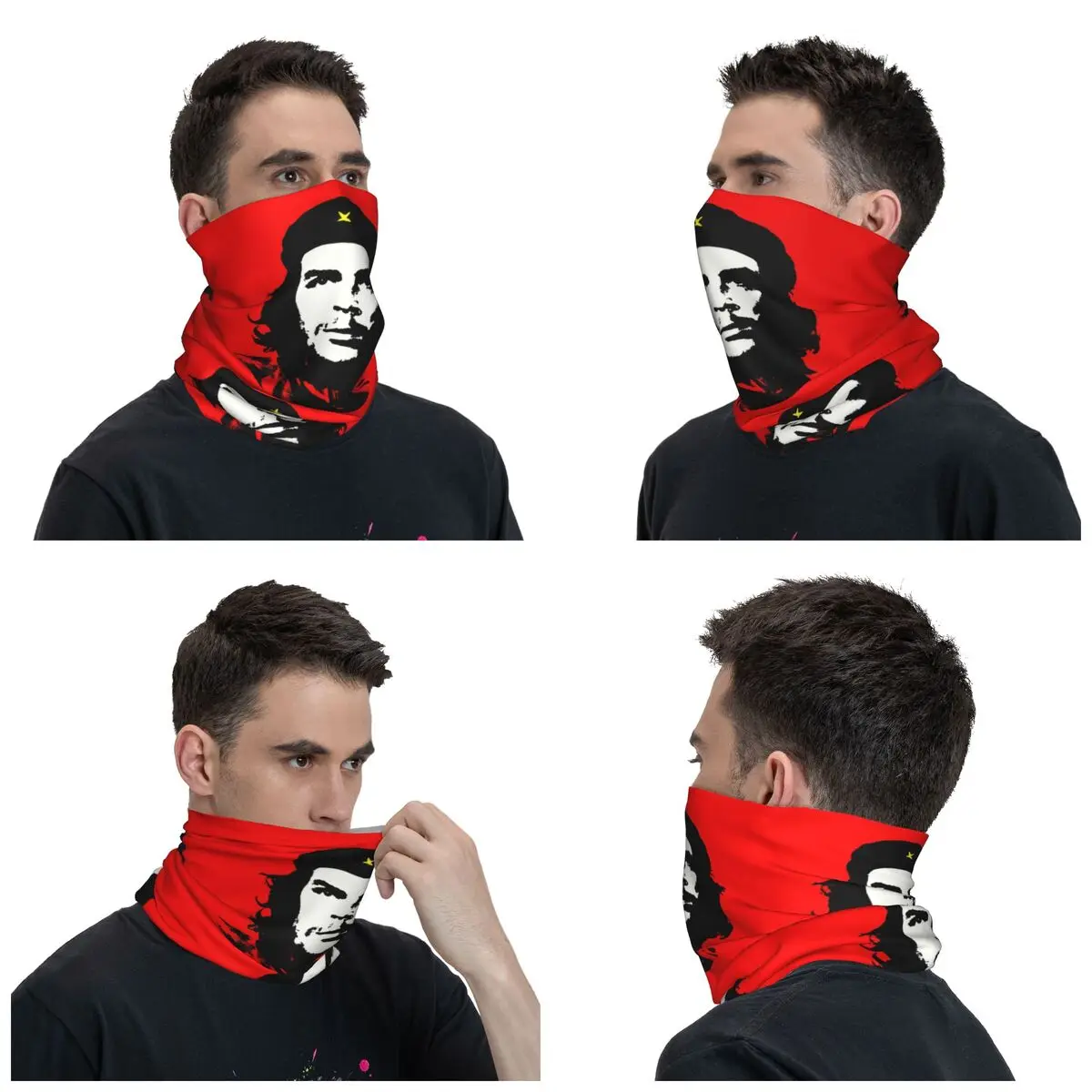 Che Guevara Bandana Winter Neck Warmer Men Windproof Wrap Face Scarf for Ski Cuba Cuban Socialism Freedom Gaiter Headband