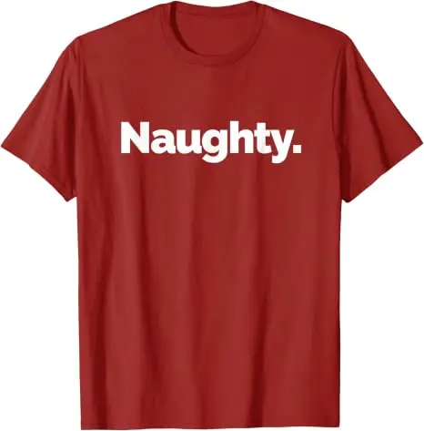Naughty Pun TICE Nits T-Shirt, Y2k mit dem Aufdruck „Naughty“ und lustigen grafischen Buchstaben, Humorvolles Kurzarm-Shirt aus weicher Baumwolle – Detail 6