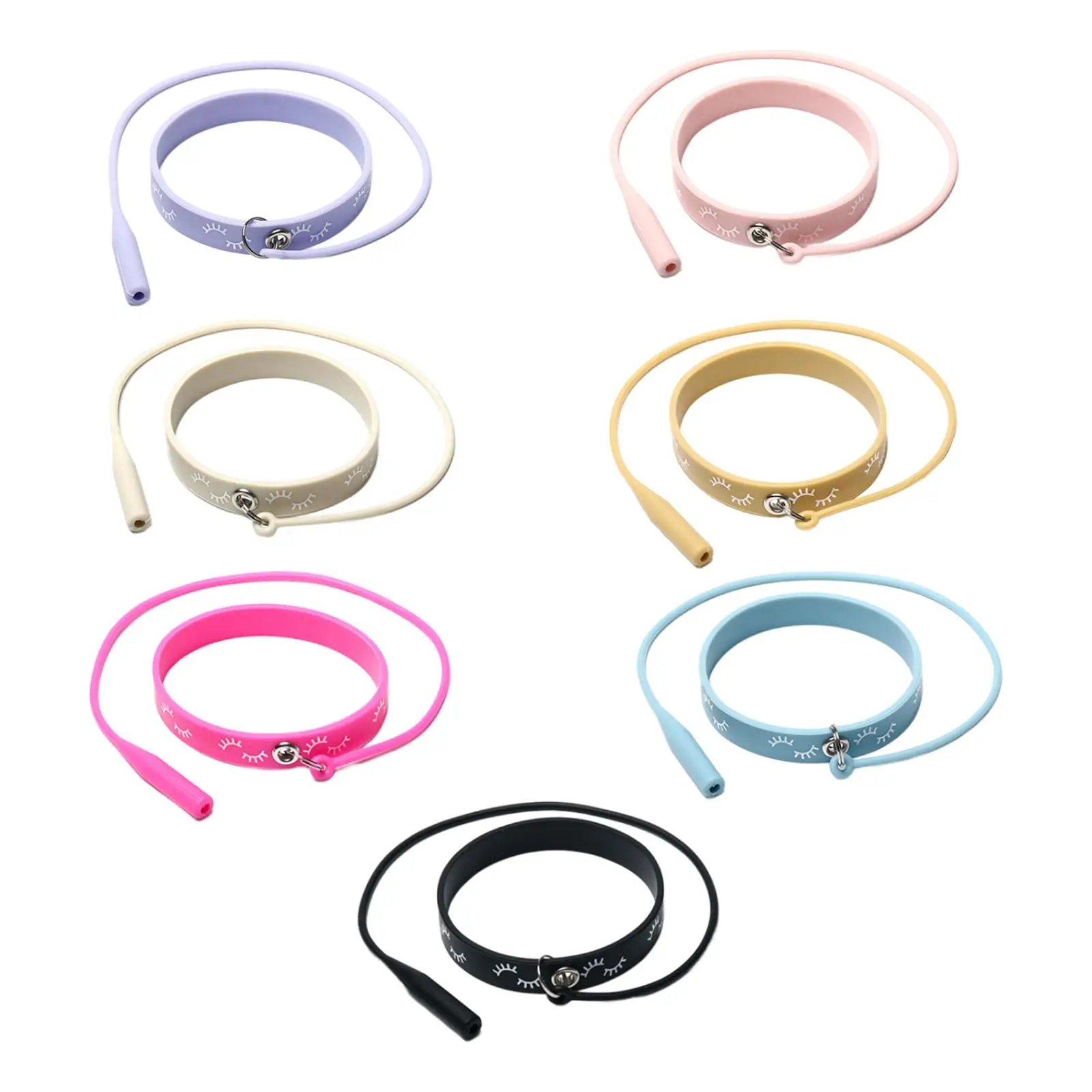 Lash Tweezers Holder Protector Soft Flexible Wrist Band Silicone for Makeup Artist Salon Use Cosmetics Studio False Eyelash Tool