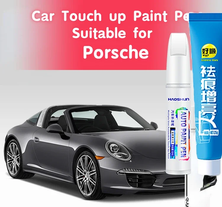 

Автомобильная ручка для ретуши, подходит для Porsche Cayenne Panamera Macan, фиксатор краски для царапин, персиково-красный, полуночный, синий, белый