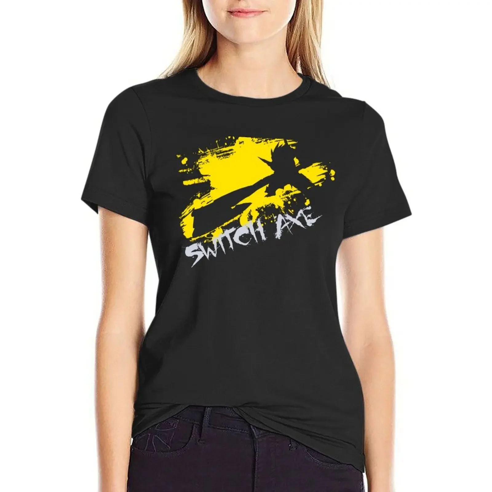 

MH4U Switch Axe (CLASS SERIES) T-Shirt hippie clothes plus size tops summer tops tops black t-shirts for Women