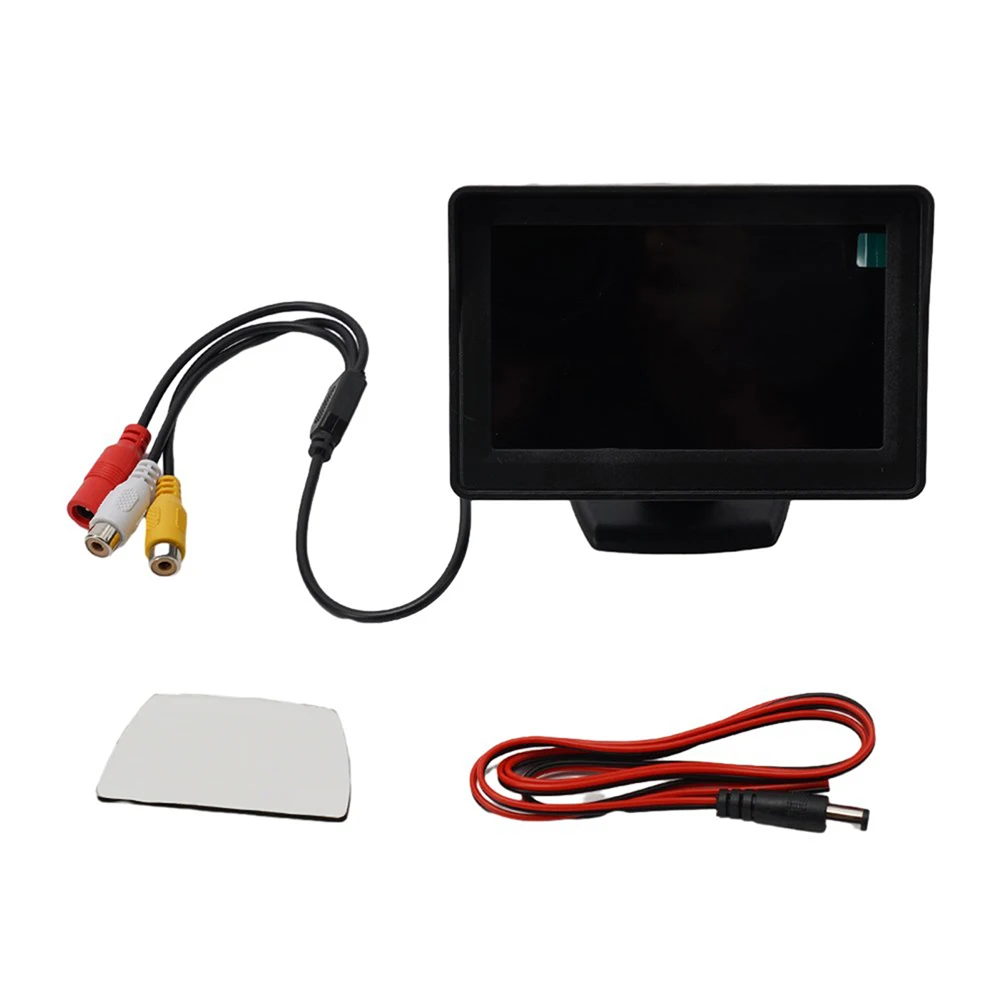 

Black AHD 1080P Car Monitor 1080P Reversing Video Monitor Reverse Camera Quick Installation Automatic Power On