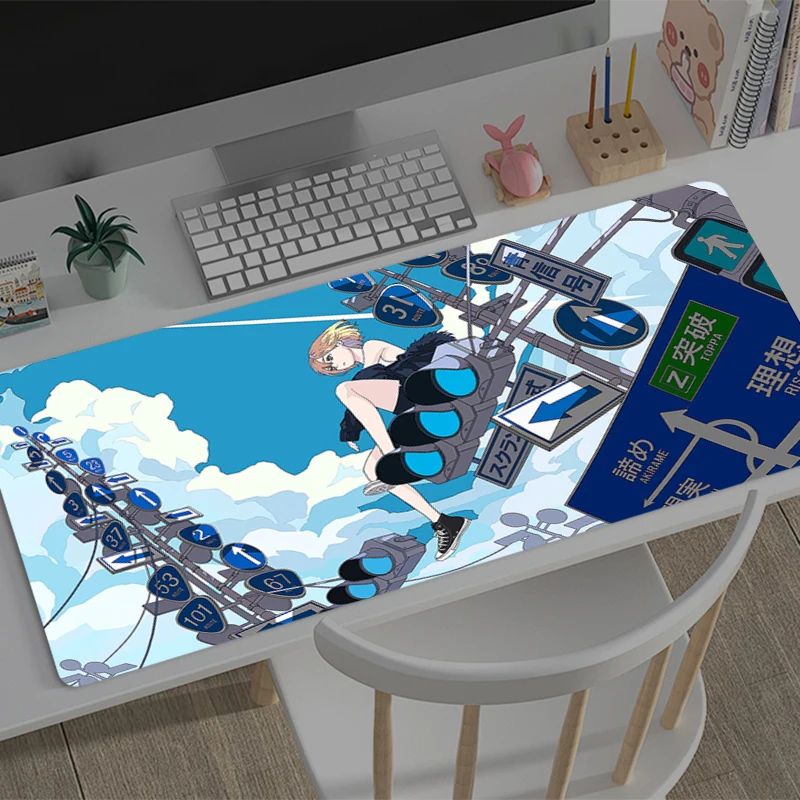 

Pink illustration girl Mouse Pad Large Gamer Keyboard Mat Pads Gaming Desk Protector Laptops Mousepad Deskmat PC carpet Mousepad