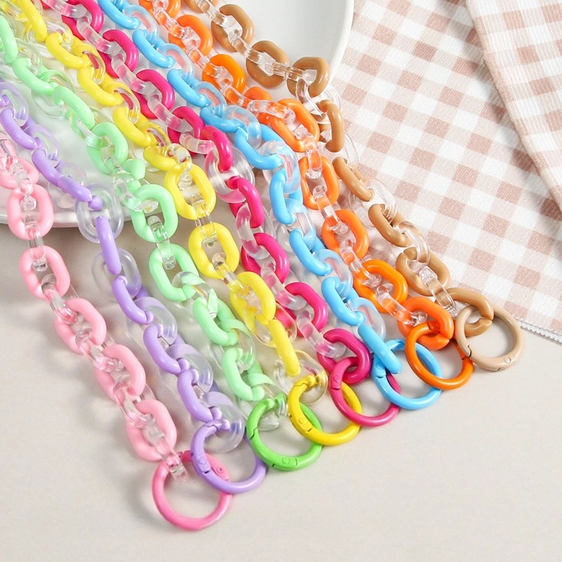 

1 шт., милая акриловая цепочка ярких цветов, браслет для мобильного телефона, веревка, чехол для телефона, камера, сделай сам, подвесной ремешок, брелок, веревка, подвеска для рюкзака