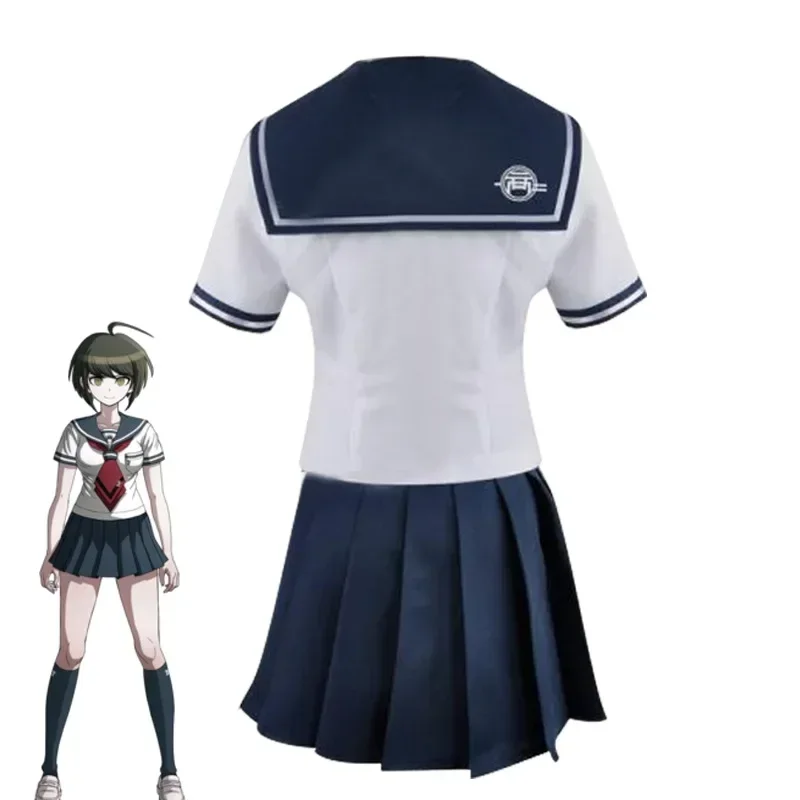 RT01 Cosplay Costume Danganronpa 3 Another Episode Cos Naegi Komaru Woman JK School Uniform Cosplay Costume Top+Skirt+Tie+So&Gf1