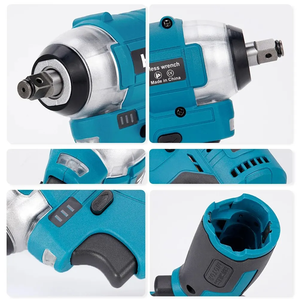 Hormy Brushless 120N.m Electric Impact Wrench 3/8 Inch Mini Matching Magnet Cordless Torque Power Tools For Makita 10.8V Battery