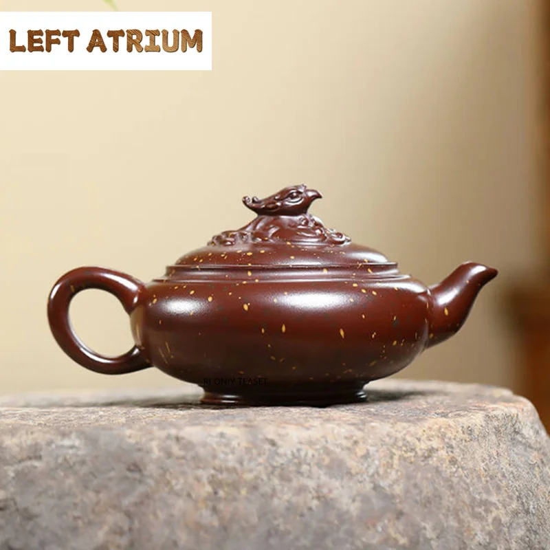 270ml Chinese Yixing Purple Clay Teapot Handmade Tea Pot Beauty Tea Infuser Kettle Teaware Tradition Raw Ore Zisha Tea Set