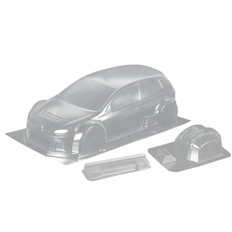 TC014 1/10 Golf GTI Clear body shell 190mm for RC Rally car 257mm Wheelbase Tamiya tt01 tt02 Chassis Option part