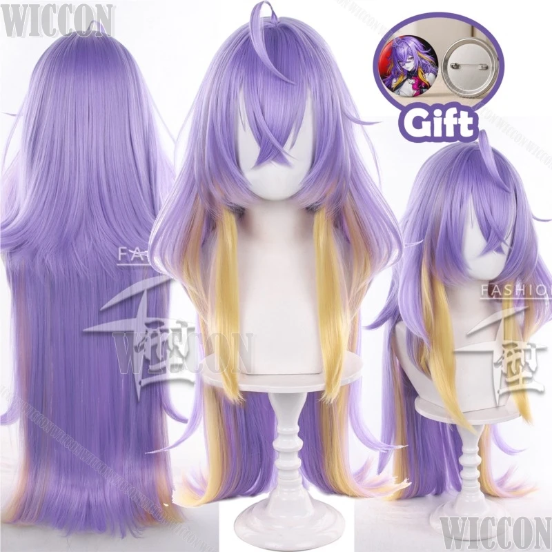 Disfraz de Cosplay de Fadia Game Neverness to Everness, Peluca Larga de Color Morado, Accesorio para el Cabello, Disfraz de Mujer para Halloween, Fiesta de Disfraces, NTE