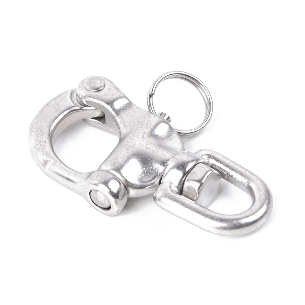 316 Stainless Steel Swivel Shackle Quick Release Boat Anchor Chain Eye Shackle Swivel Snap Hook For Marine Boat Yacht Hardware