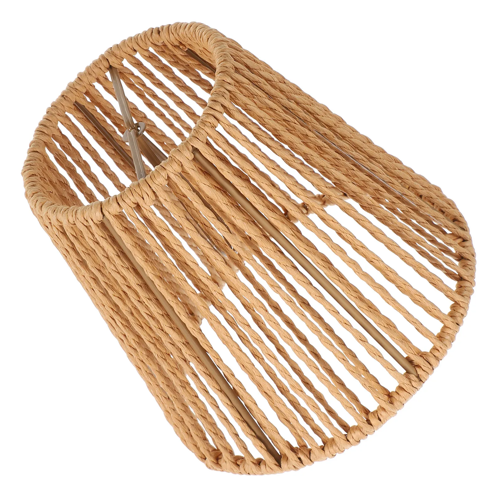 

Плетеный абажур в полоску для потолочного светильника, замена для люстры, подвесной светильник, без бликов, теплый свет