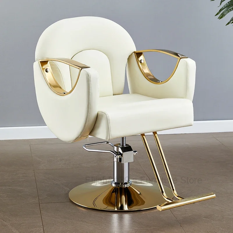 

Cosmetic Metal Barber Chairs Makeup Vanity Manicure Aesthetic Barber Chairs Hairdresser Sillas De Barberia Modern Furniture