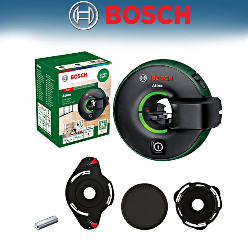 BOSCH Atino Line Cinta métrica láser Herramienta de medición de montaje de alineación bloqueable extraíble flexible rápida