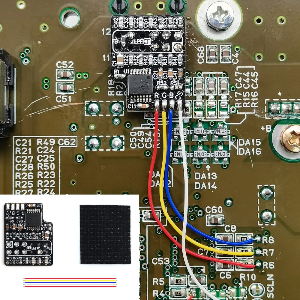 SNES RGB PCB Mod Kits Amp with CSync (THS7374) Updated for 1CHIP-03 and SNES Mini / SFC Jr.